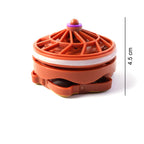 Interactive glow-in-the-dark spinning battle top
