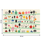 Durable table mats designed for kids with playful prints