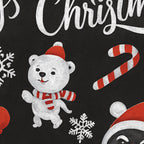Large festive vinyl wall sticker with Christmas theme for home decoration