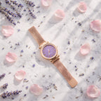 Side view of stylish lightweight ladies wrist watch strap