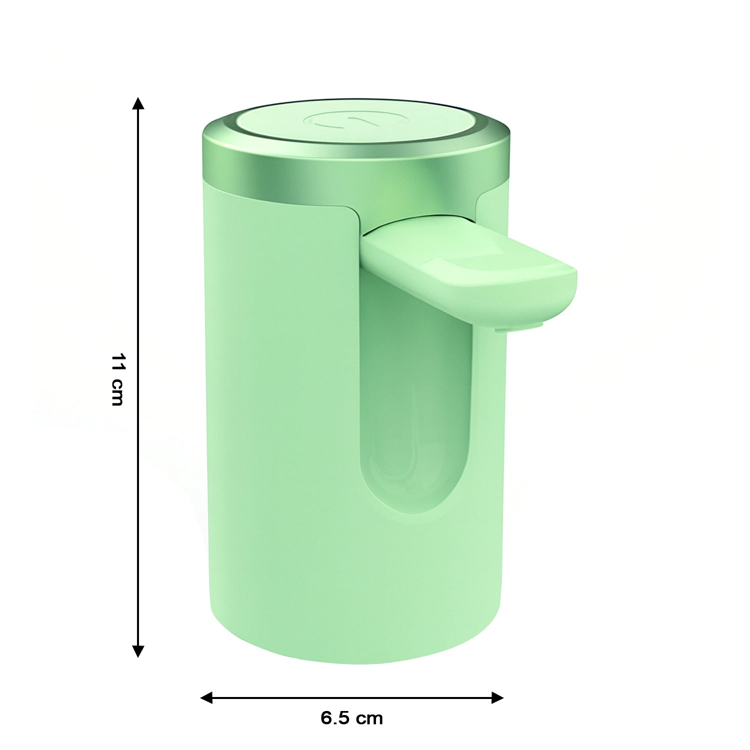 USB rechargeable water dispenser shown with its charging cable.