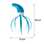 Handheld massager for scalp, stimulating acupuncture points.