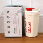 Travel coffee mug with insulated design