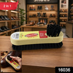 2-in-1 shoe cleaner with ergonomic grip for effective footwear cleaning