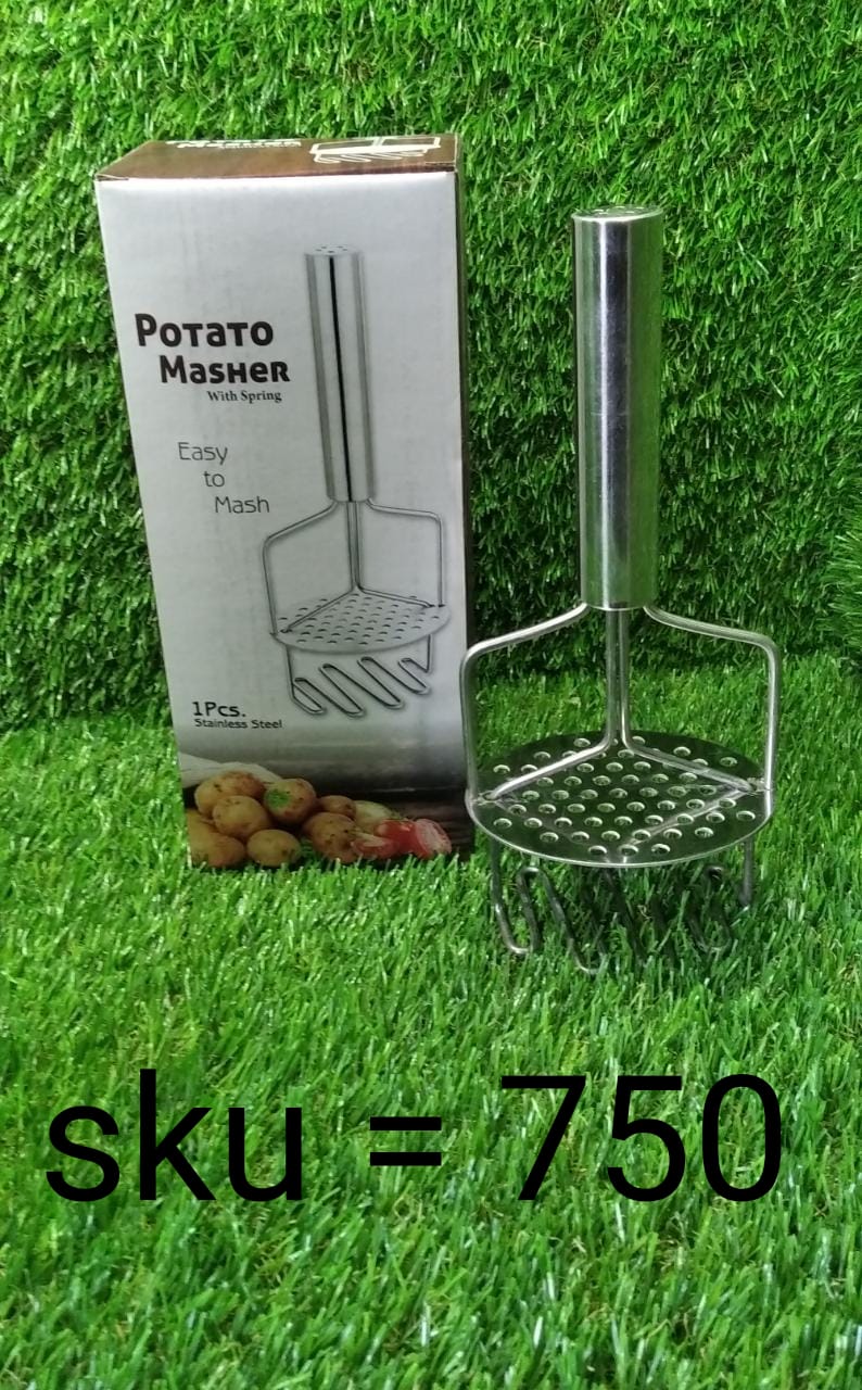 High-quality stainless steel masher, a must-have tool for preparing dal, vegetables, and baby food.