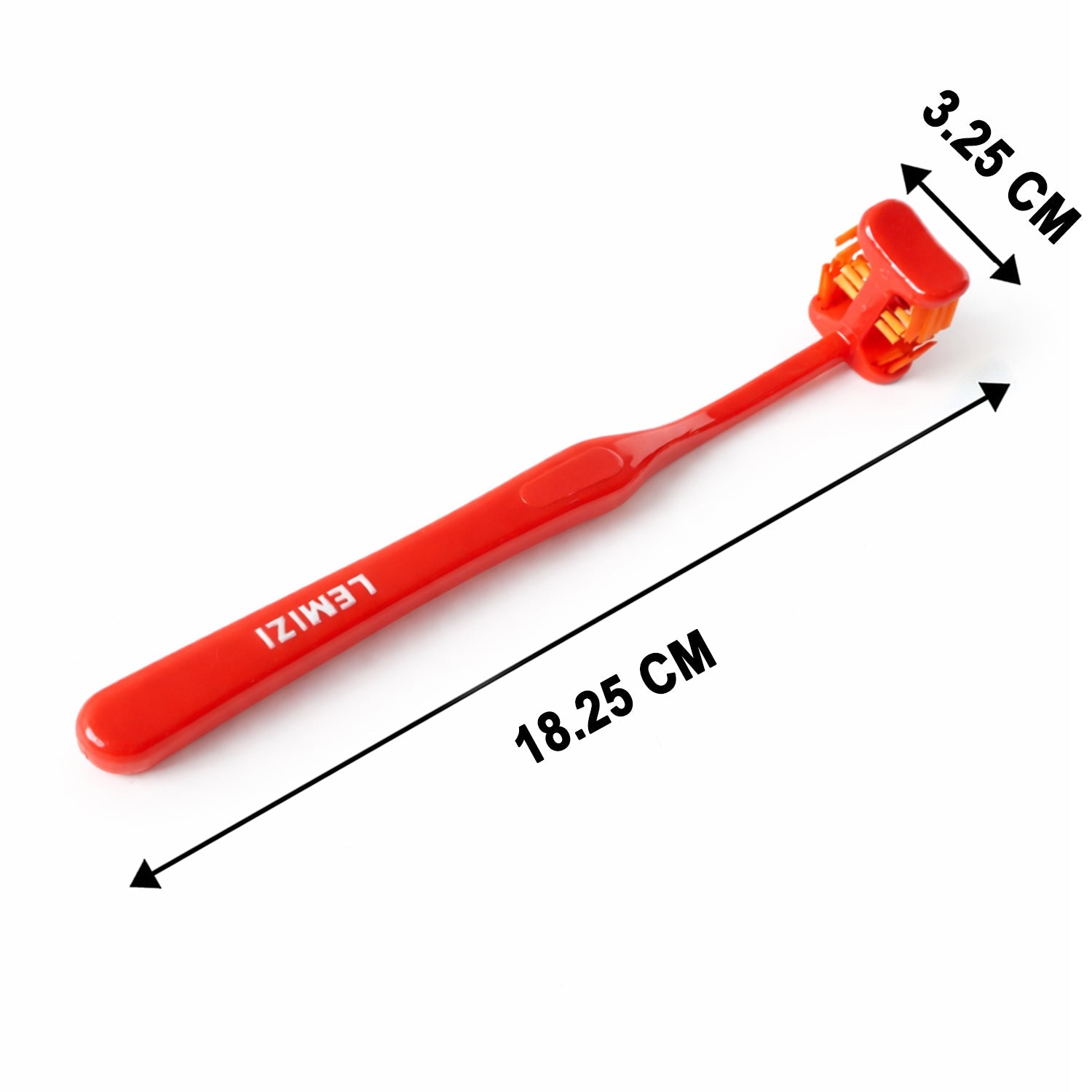 Full length view of the Six-Sided Toothbrush, ready for daily oral hygiene.