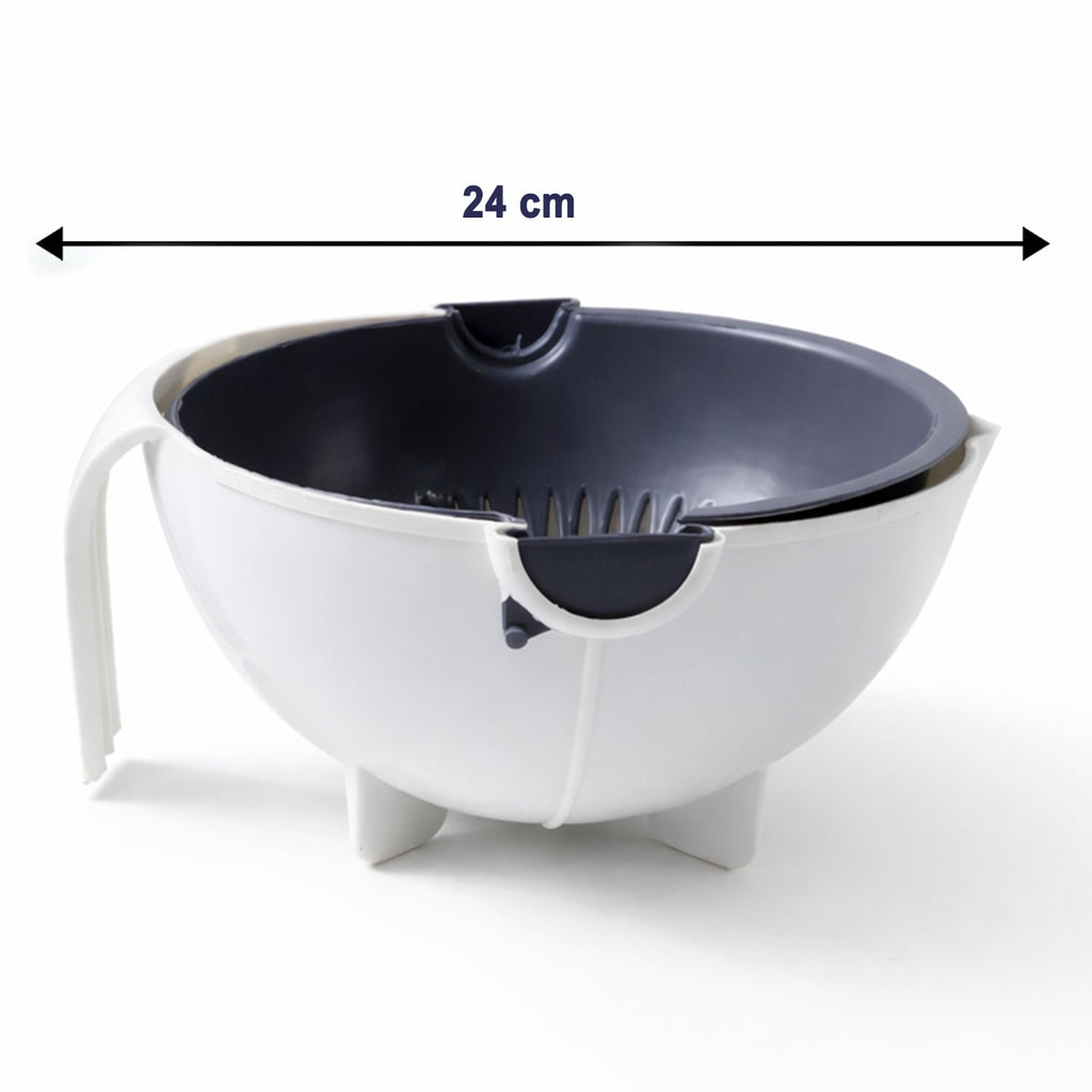 Multipurpose kitchen colander and washing bowl