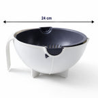 Multipurpose kitchen colander and washing bowl