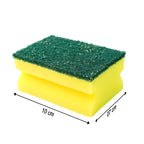 A set of three Bathora 2-in-1 scrub sponges displayed neatly for household cleaning.