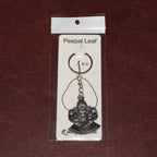 Lord Ganesha keychain packaged in Peepal leaf blister pack