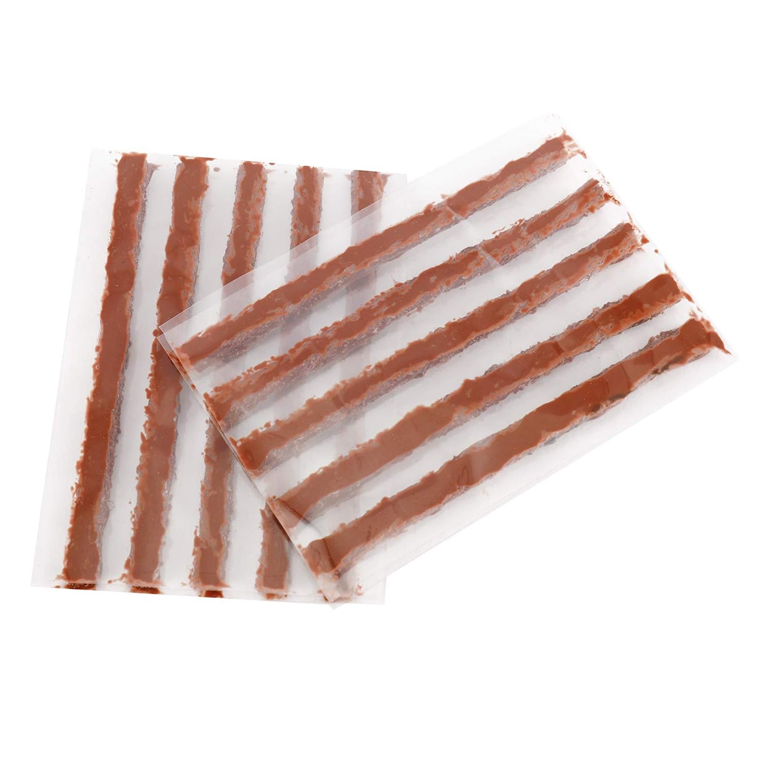 Rubber repair strips for quick tire puncture fixes