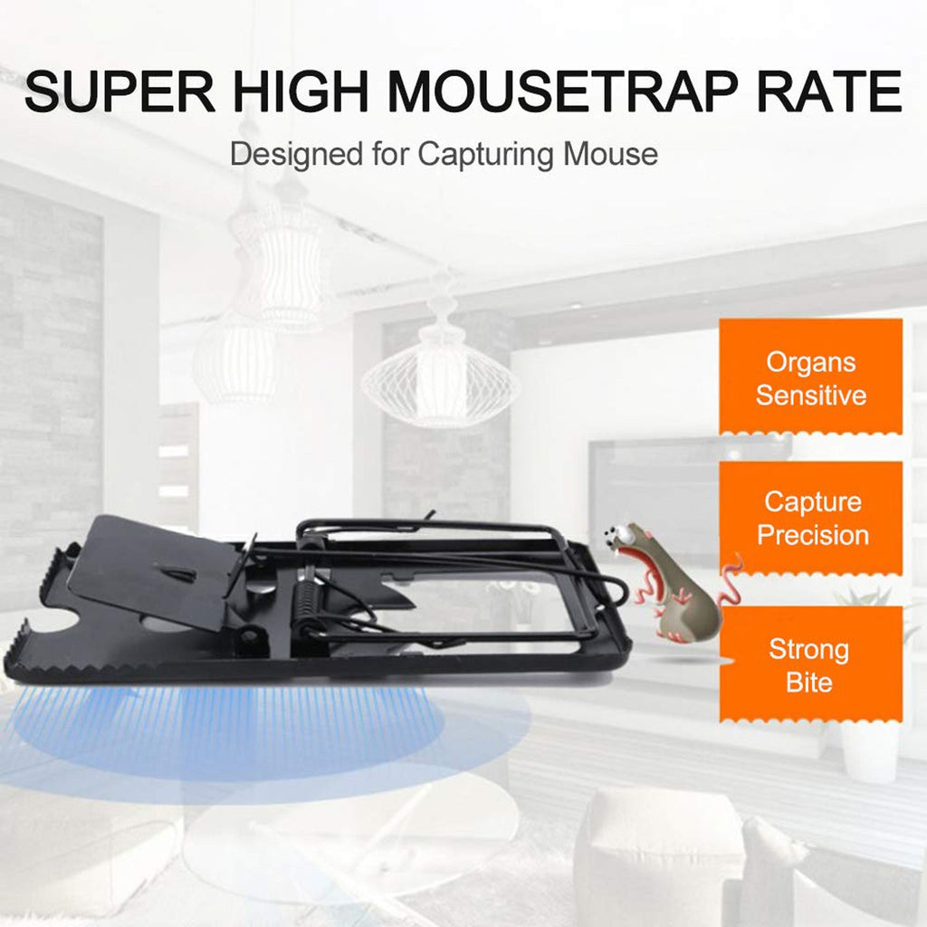 Side view of reusable metal mouse trap highlighting strong construction.