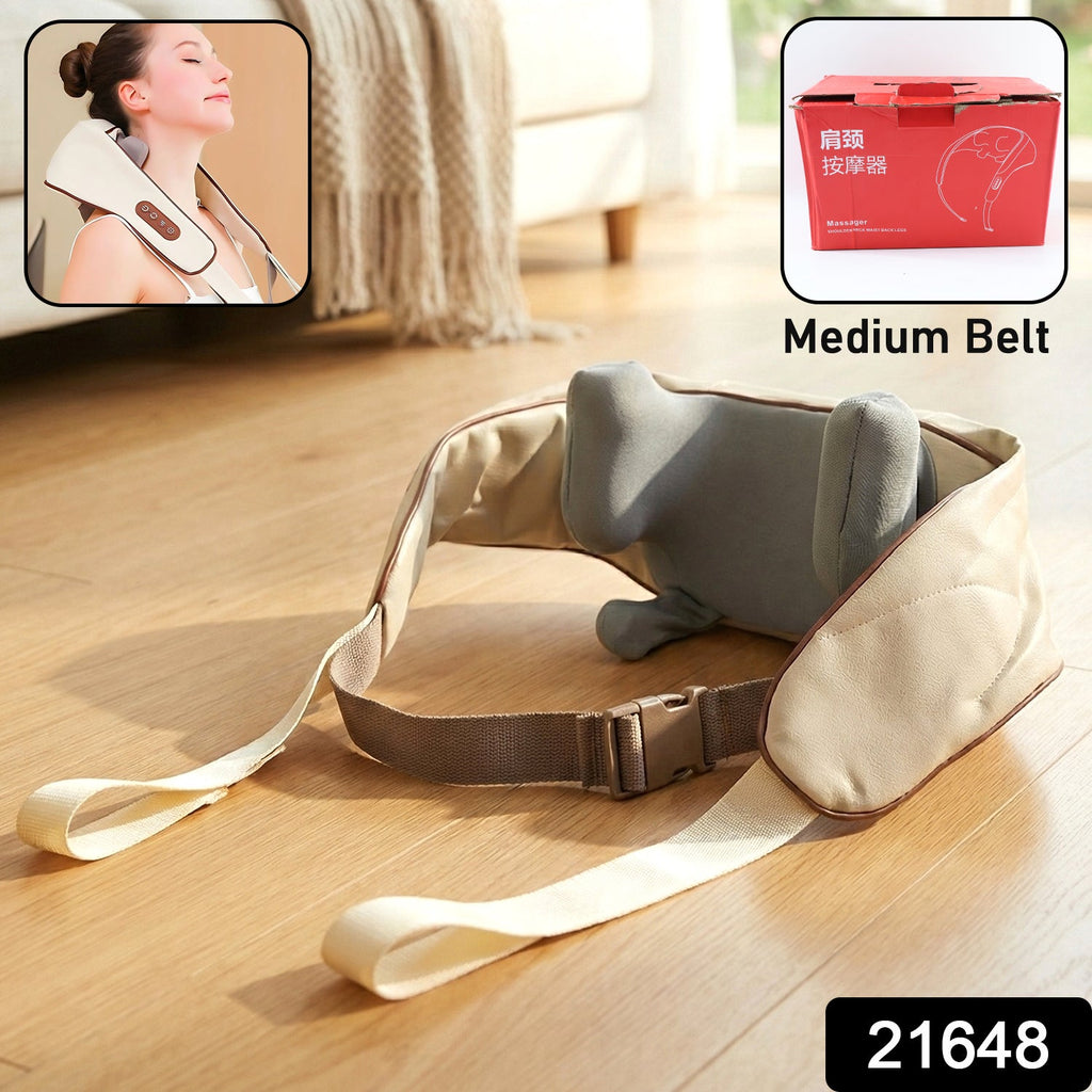 Side view of adjustable medium Neck & Shoulder Massager Belt