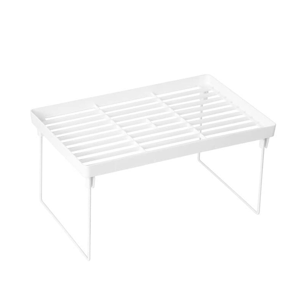 Rust-proof plastic organizer storage rack with iron-coated finish