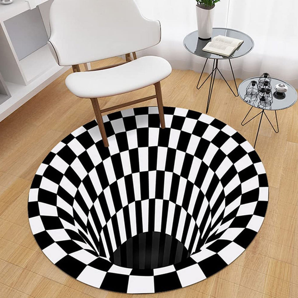 Detailed view of 3D space round carpet texture
