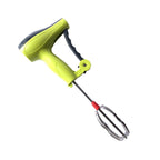 The ergonomic handle of the Quickslice manual hand blender for comfortable grip.