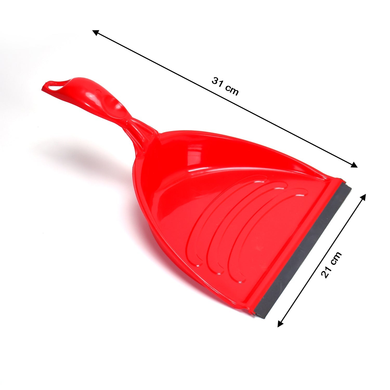 Unbreakable plastic dustpan set with brush, designed for quick and efficient cleanups.
