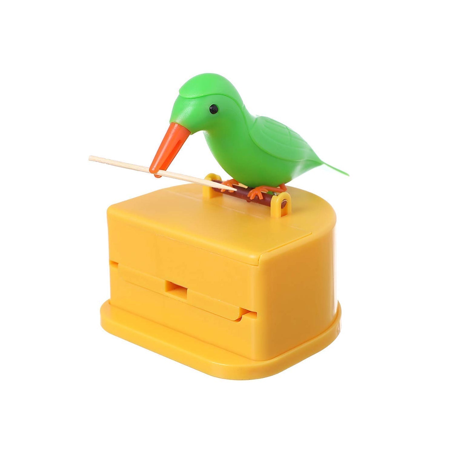 Durable ABS plastic bird toothpick dispenser with smooth finish