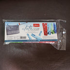 Durable cloth clips set for indoor and outdoor drying