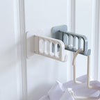 Clean design single door hook for various uses in bathroom or kitchen.