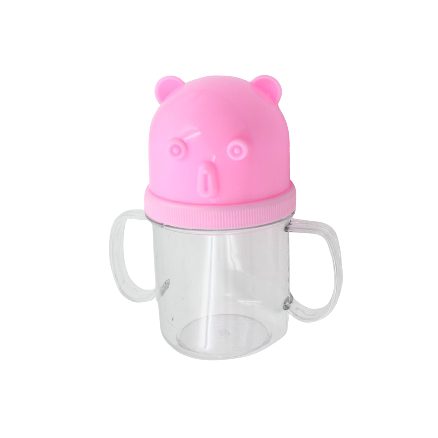 A child's hand holding a Feedora Baby Milk Sippy Mug, demonstrating easy grip.
