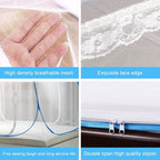 Polyester mosquito net tent made for breathability and comfort during sleep