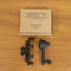 Detailed closeup of car air vent phone holder's secure grip and build quality