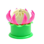 Detailed view of the Momos Maker's petal design and sturdy plastic construction.