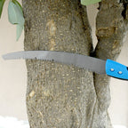 Full view of the robust 20-inch high carbon steel pruning saw from Grow Garden Tools.