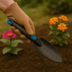 Small garden digging spade for flower and vegetable planting