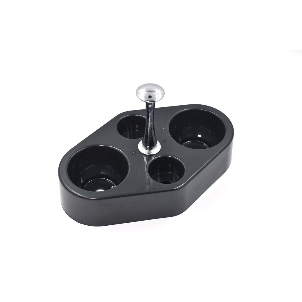 The Ganesh Spice Condiment Set with one of its removable cups filled with spices.