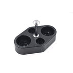 The Ganesh Spice Condiment Set with one of its removable cups filled with spices.