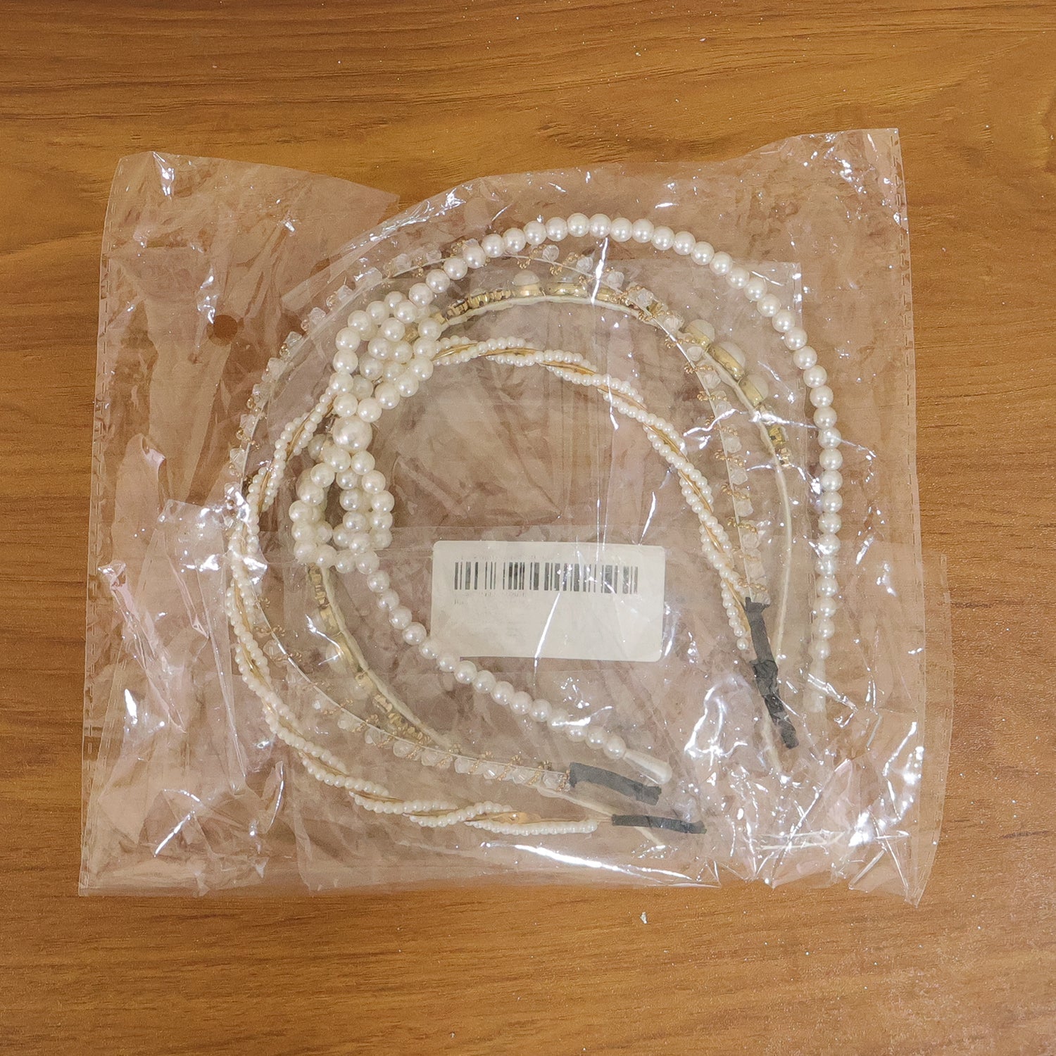 Chic pearl beaded hair accessory ideal for weddings and festivals