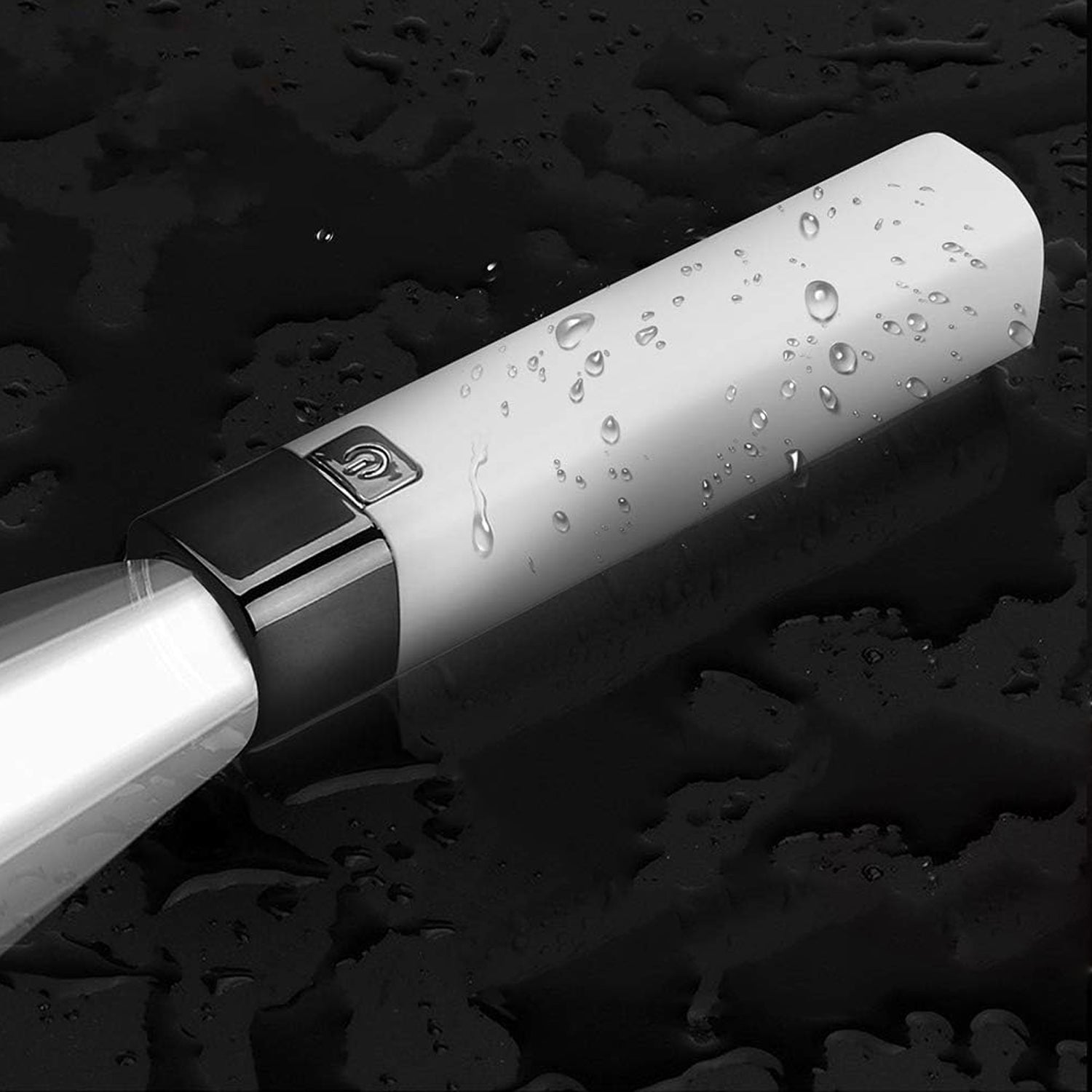 Keychain-size rechargeable LED torch with touch control