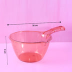 Transparent multipurpose plastic kitchen bowls for washing and straining