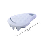 Deep cleansing scalp massage tool with silicone bristles