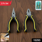 Long nose plier from the 2-piece set, showing precision jaws and anti-slip grip.