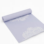 Designer yoga mat with colorful mandala print and cushioning