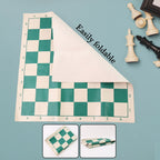 Compact portable chess set ready for travel or outdoor gameplay