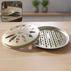 Ash-catching metal mosquito coil stand for home and outdoor spaces