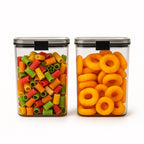 Durable BPA-free plastic airtight food storage containers for pantry organisation