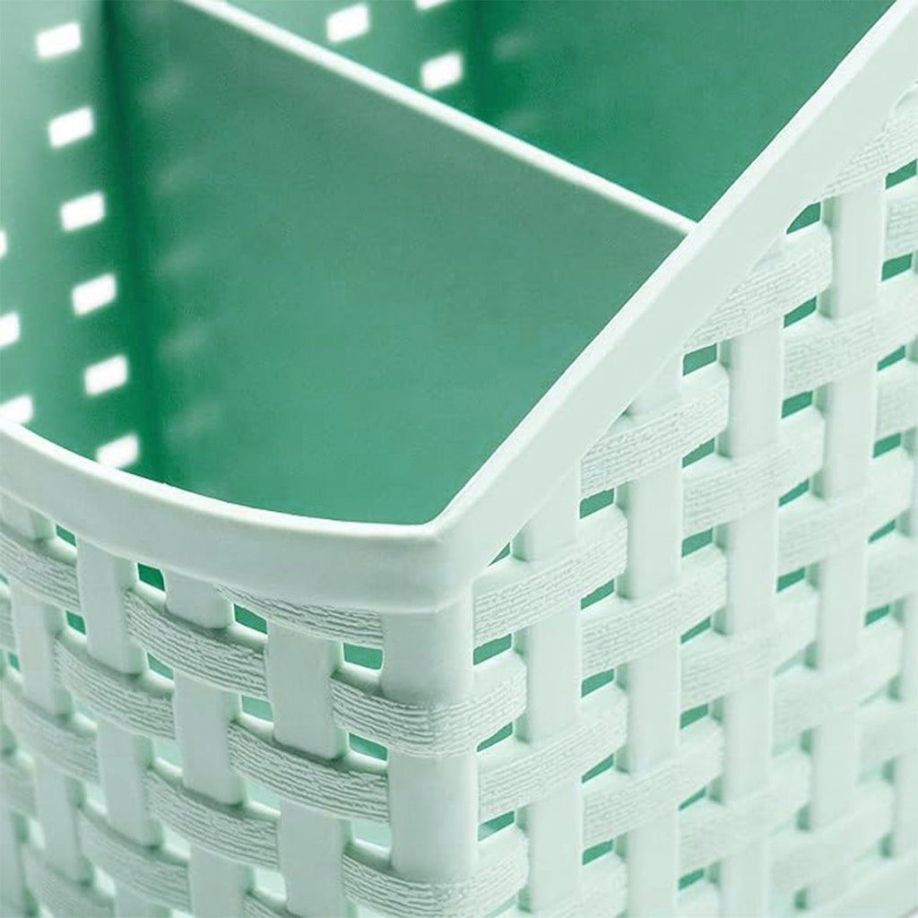 Four-section compartments of Multi-Purpose Storage Basket organizer