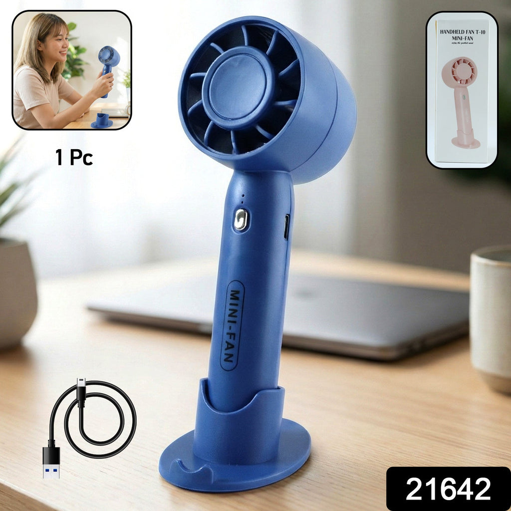 Rechargeable handheld fan easy to carry for personal cooling