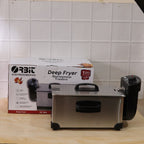 Full view of Orbit 2000W heavy duty electric deep fryer unit