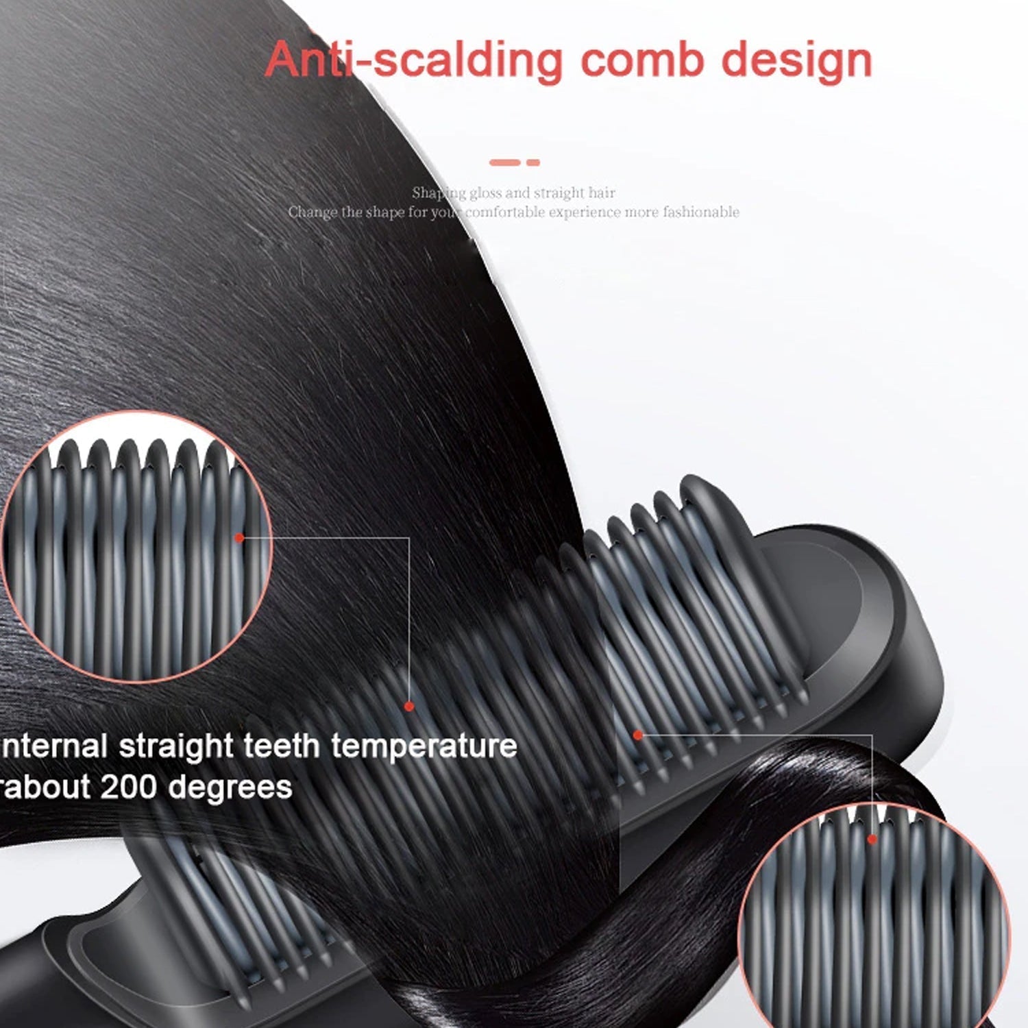 Durable 1.8-meter swivel cord on the hair straightener for styling flexibility.