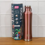Heavy-duty stainless steel water bottle with leak-proof cap