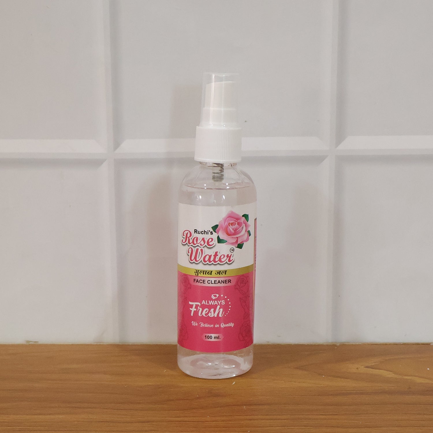 Organic rose water skin mist for daily use