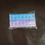 Closed weekly pill organizer for convenient medicine storage