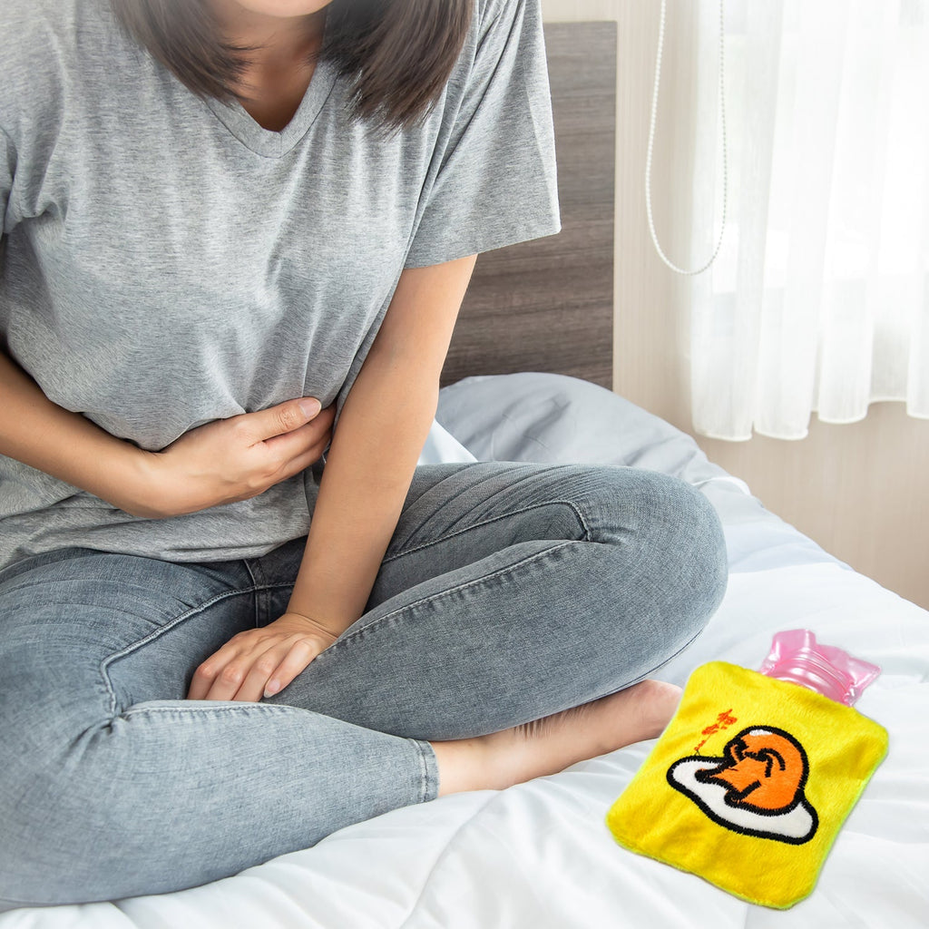 The small yellow duck hot water bag provides soothing relief for aches and pains.
