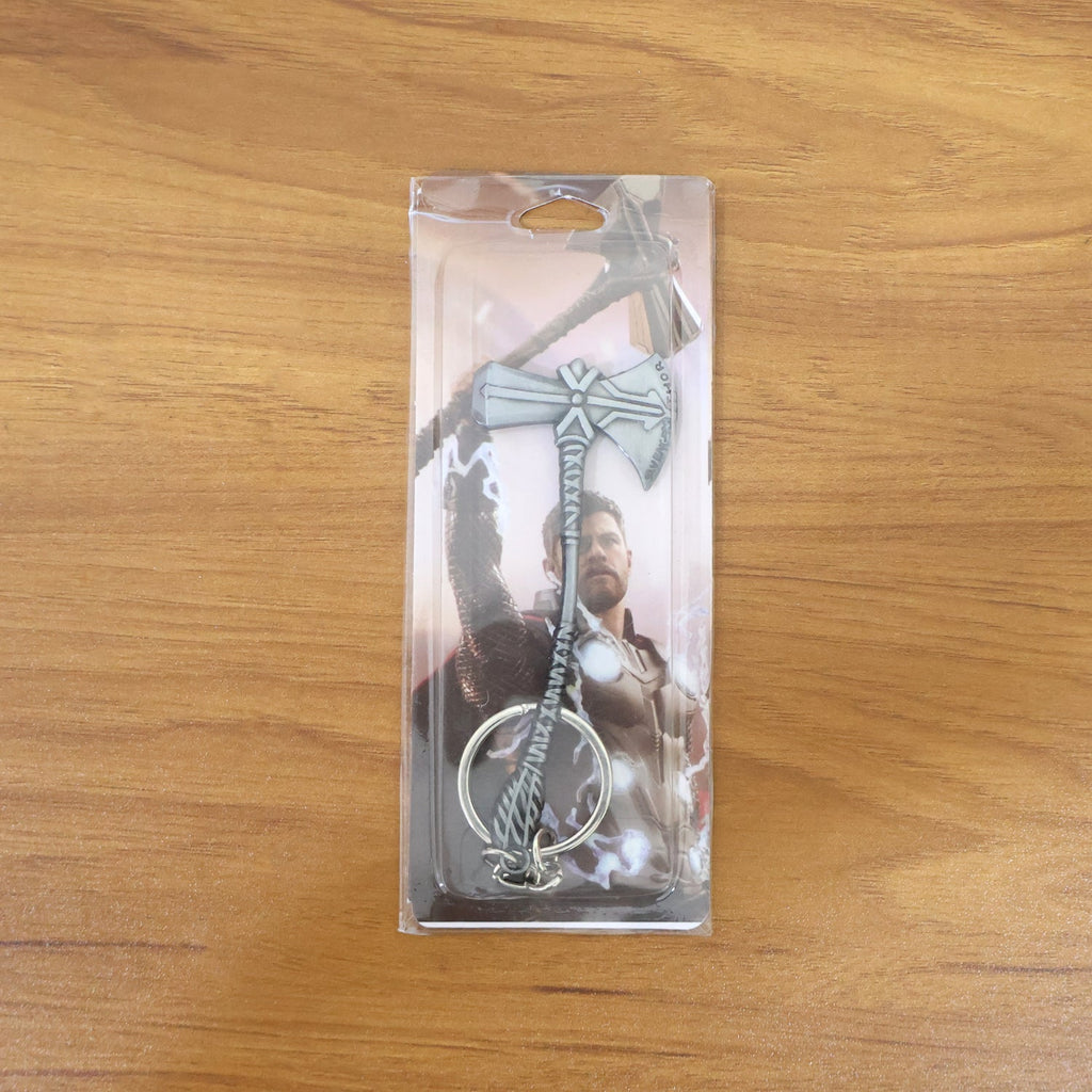 Detailed 3D axe keychain accessory crafted from premium zinc alloy metal